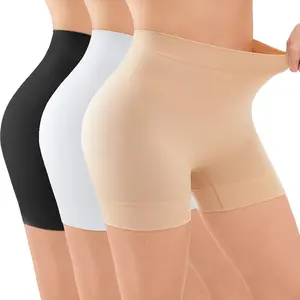 Skirt Realm ‌ Seamless Anti-Chafing Slip Shorts 3-Pack - Women's Comfortable Boyshort Underwear for Dresses ‌