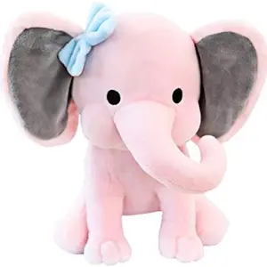 Elephant Plush Decorative Figurine, Cute Animal Stuffed Toy, Soft Skin Pillow, Ideal for Living Room Decoration, Perfect Gift for Holidays