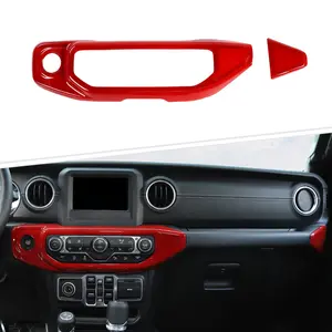 Air Conditioning Switch Control Panel Cover Trim for 2018-2023 Jeep Wrangler JL & Gladiator JT, Perfect Fit, DIY Install, UV Resistant Car Interior Accessory Sticker
