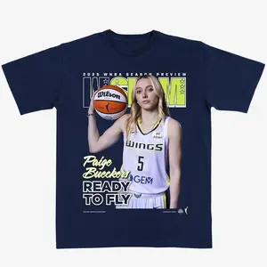 WSLAM Paige Bueckers SLAM 256 Tee – Heavyweight Vintage Graphic T-Shirt, Retro Basketball Streetwear, Summer Outfit for Hoopers
