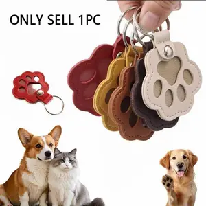 Paw-Shaped Pet Hair Collector Keychain, Dog Hair Collector Keychain Charm Memorial Storage Box, Pet Loss Keepsake,Collection Cat Hair Keychain Bottle