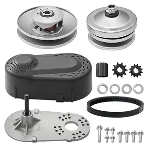 【FathersDayGift】VEVOR Drive Clutch, 2-8HP Engine, 2000 RPM High-Strength Drive Clutch with Asymmetric Designed Wheels & Robust Rubber Belt, Sturdy & Durable Clutch with Full Accessories, Fit for Various Engines