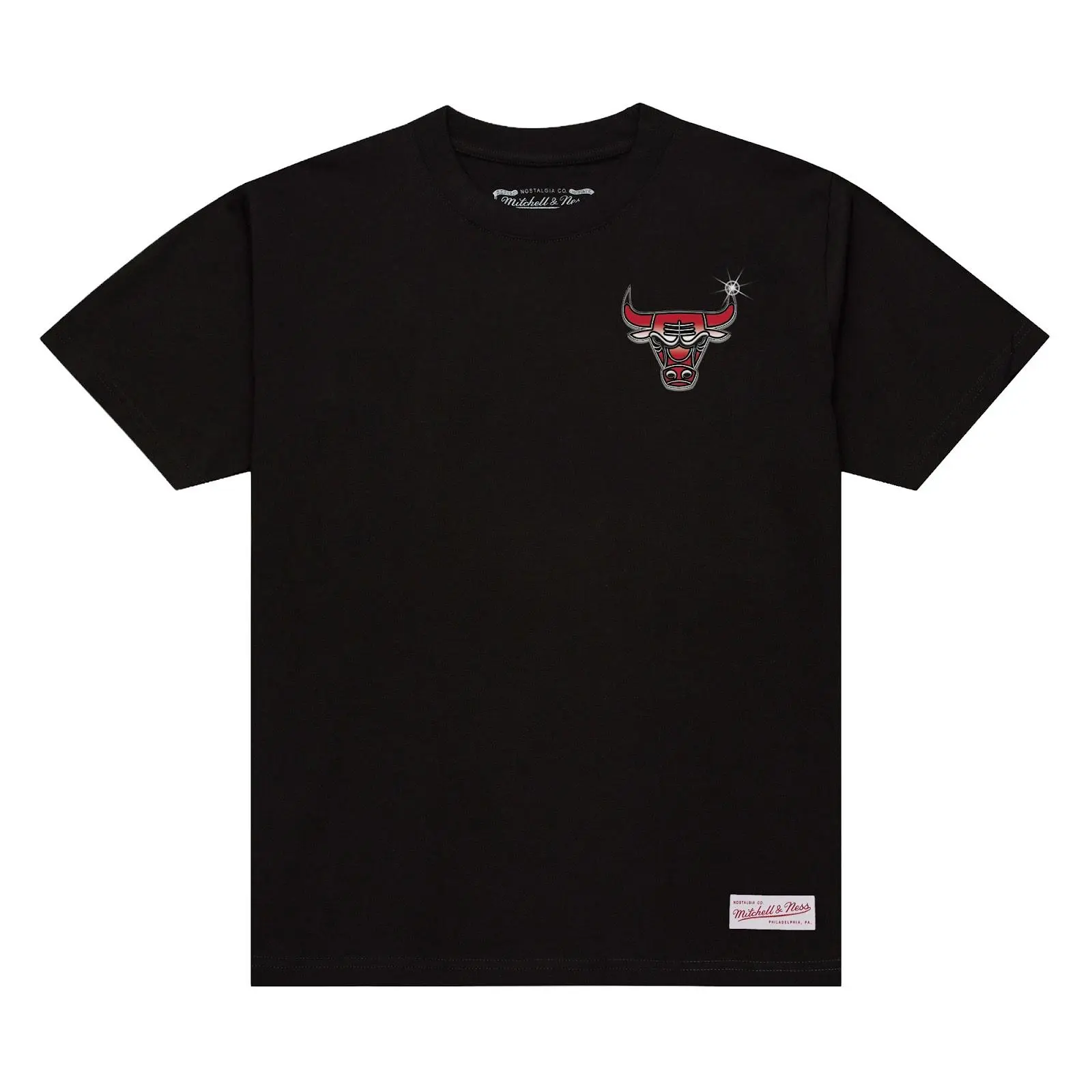 NBA AIRBRUSH SS TEE CHICAGO BULLS Throwback Graphic Vintage Fan Gear Mitchell & Ness