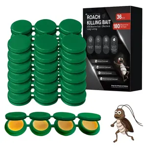 36-Pack Cockroach Gel Bait, Highly Effective Indoor Infestation Solution, Fast-Acting Pest Control for Home Kitchen, Easy-to-Apply No-Mess Long-Lasting Roach Killer