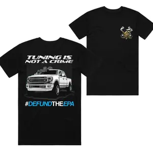 Tuning is Not a Crime T-Shirt, Diesel Truck Graphic Tee, Defund the EPA Shirt for Car Enthusiasts & Truck Tuners, Perfect Gift for Mechanics and Auto Modifiers