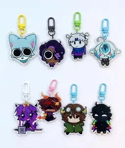 Unstable Universe MCYT Yt Translucent Chibi Acrylic Keychain, YT portable universe & lifesteal smp acrylic keychains - perfect For Bags, Keys, Or Gifts