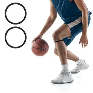 Patellar Tendon Support Strap - Adjustable Non-Slip Knee Band for Hiking Soccer Basketball Running Jumpers Knee Tennis Volleyball Squats 2 Pack Black