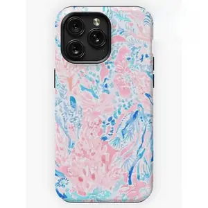 [Magnetic Case]Blue and Pink Warm Water Design Phone Case for iPhone 17, 16, 15, 14, 13, 12, 11 Pro Max, X, XR, XS Max, 8, And 7 Plus,screen protector,fidgets,toys kids, Girly Phone Case Cute Gifts