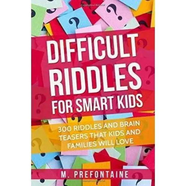 USED Book - Difficult Riddles For Smart Kids: 300 Difficult Riddles And Brain Teasers Families Will Love (Thinking Books for Kids) by M Prefontaine (Paperback) - english