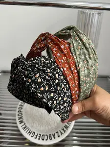 3/5 Pcs Women's Vintage Elegant Floral Pattern Headbands, Wide Band Design, Boho Style Hair Accessories, Spring Summer Fashion, Daily Wear, Headband Set
