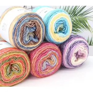 Gradient Color Yarn, Beginner Friendly Knitting, Crochet & Knitting Yarn, DIY Crochet & Knitting Supplies for Scarf, Hat, Shawl, Blanket