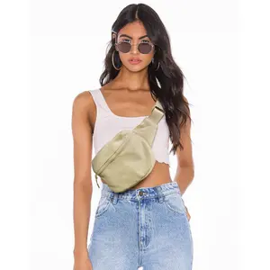 2L Belt Bag for Women, Large Waterproof Fanny Packs for Women Men Fanny Pack Crossbody Bags for Women with Adjustable Strap for Travel Fitness Running Hiking(khaki)