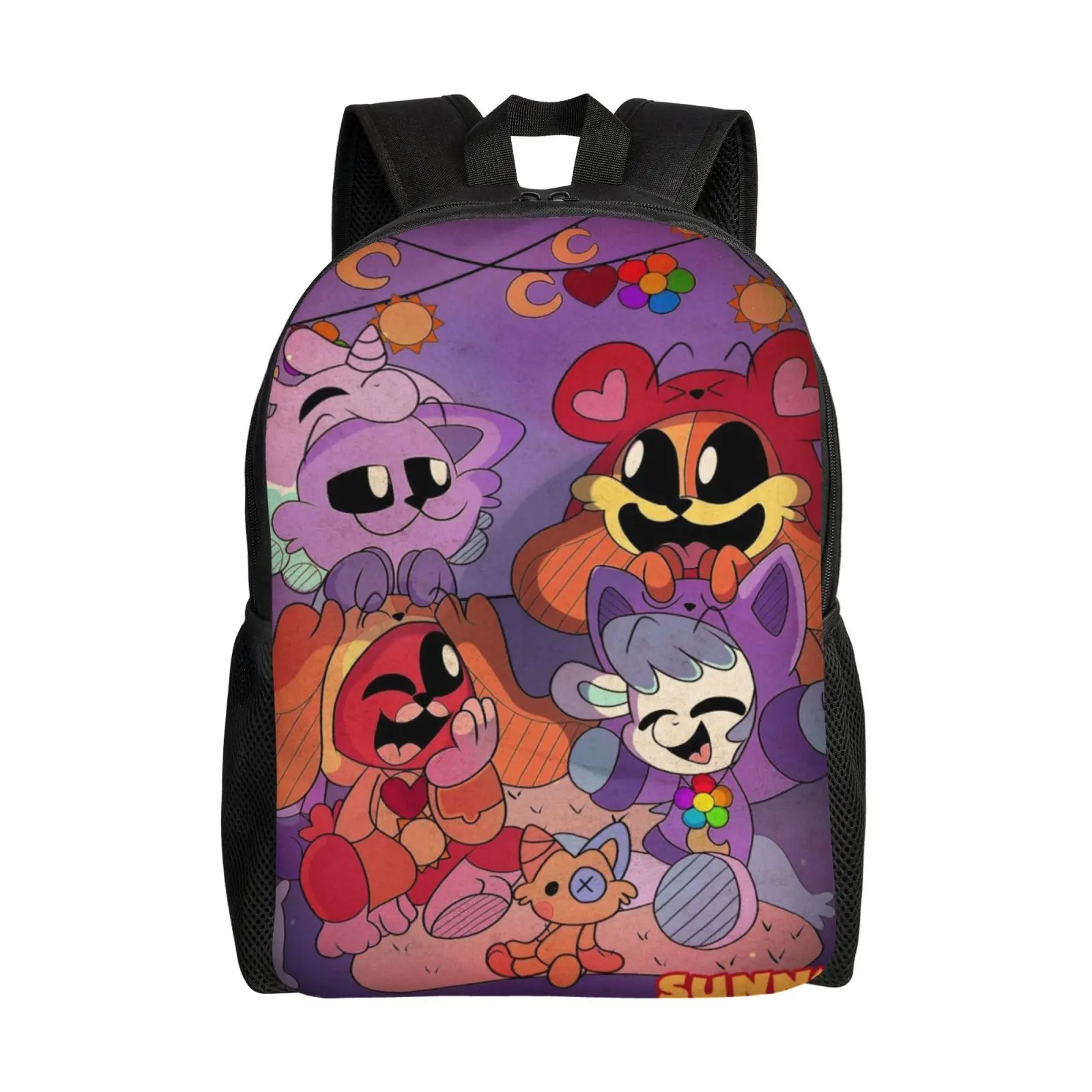 Catnap Dogday Backpack Vibrant Full Print Student School Bag Weekend Picnic Outing Use 17 Inch Laptop Bag For Boys And Girls Students