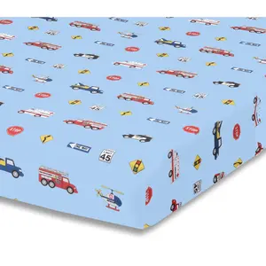 Everyday Kids Police, Fire and Rescue Fitted Crib Sheet Everyday Kids Police, Fire and Rescue Fitted Crib Sheet