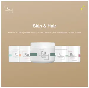 Roots Nutrition Skin & Hair Bundle | Herbal Wellness Supplement Bundle | Power Green Superfood Powder + Botanical Capsules