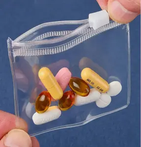 10pcs Reusable Medicine Storages Bag,Zipper Medicine Bag Set, Medicine Storages Bag,Lure Bag Jewelry Storage Bag Self-Sealing Drug Storage Device,Travel Accessories Space Saving Organizer Packing