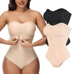 【Plus Size】Shapewear Bodysuit Tummy Control Strapless Bra Shapewear for Women Strapless Faja Body Shaper Thong Light Shapewear Body Shaper Tank Swimwear Womenswear