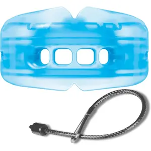 Braces Football Mouth Guard, Upper & Lower Teeth Protection, Adult/Youth Sizes with Helmet Strap, Mouthguard for Sports, Football, Hockey, Lacrosse, Baseball, Wrestling, More