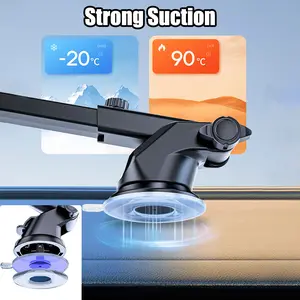 Car Phone Holder GPS Navigation Support For 4-6.7 Inch Mobile Phone Stand With Suction Cup 360 Degrees Rotating Stretching