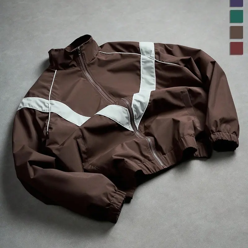 Men's Casual Jacket, Waterproof and Durable Surface Design, Stylish and Trendy Outdoor Apparel, Suitable for All-Year Round Everyday Wear Coats Menswear Tops，boyfriend christmas gifts，fashion，trench coat outfits