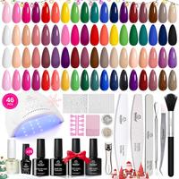 46 PCS 25 Colors Chic Outfits Gel Nail Polish Kit
