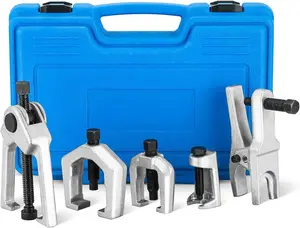 5pcs Ball Joint Separator Pitman Arm Puller, Tie Rod End Tool Set for Front End Service, Splitter Removal Kit (Blue)