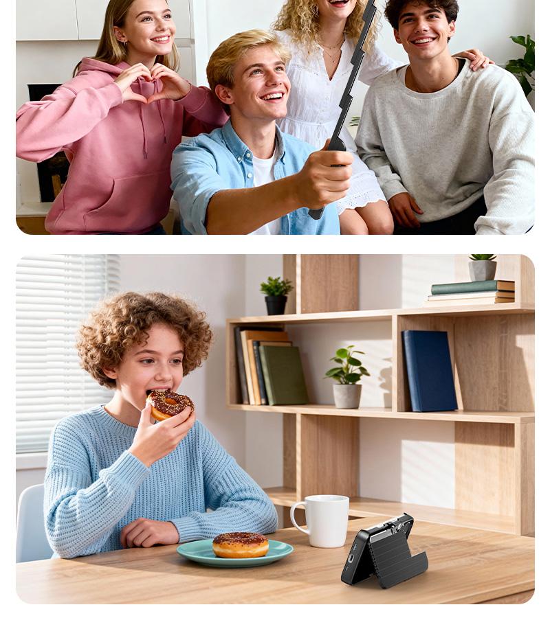 Bluetooth & Extendable Selfie Stick Phone Case for iPhone 16/15/14/13, Shockproof Protection, ABS+Alloy – Handheld for Concerts & Travel Smartphone