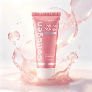 3 bottles Collagen Overnight Wrapping Face Mask-Hydrating & Firming Peel-Off Mask for Elasticity and Radiance - 2.12 fl.oz, Suitable for All Skin Types