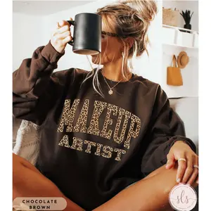 Makeup Artist Short Sleeved T-SHIRT / Sweatshirt , Makeup Artist Shirt, Make Up Artist , Gift for Cosmetologist, Cute Makeup Artist