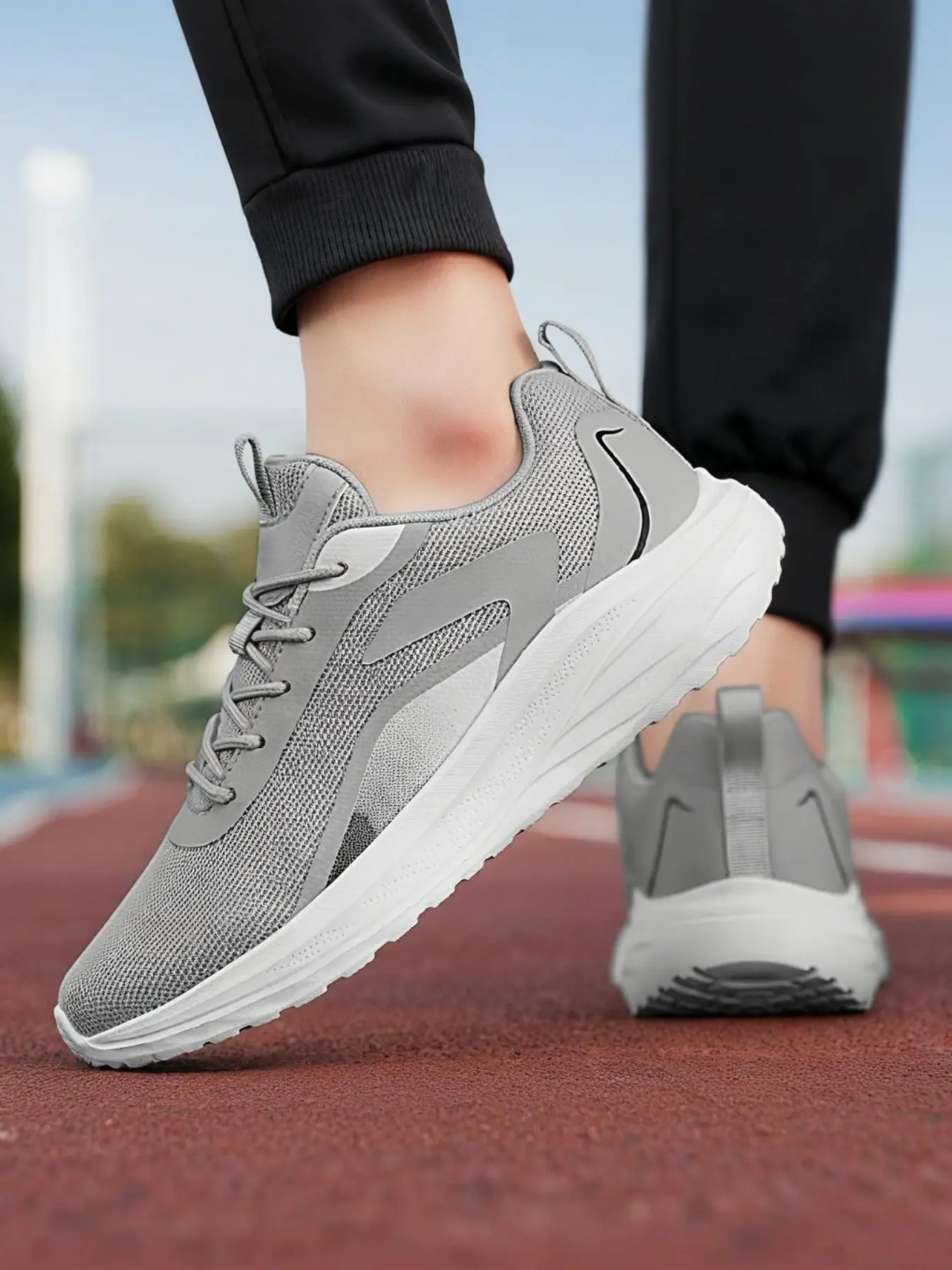 Men's Spring Summer Breathable Mesh Shoes, Lightweight Soft Sole Casual Running Shoes, Daily Commute Versatile Sneakers