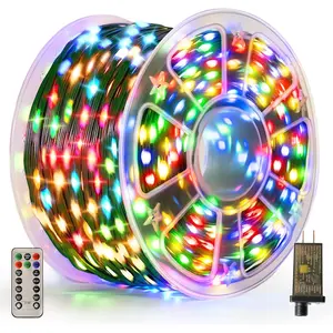 Christmas Lights 1200 LED 394 FT, IP67  Christmastree Lights with 8 Modes, Remote Control 3 Timers & Memory Function Xmas Decorations for House and Holiday (Multicolor)
