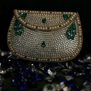 Green Kundan Embellishments