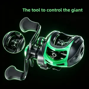 Meego 301 Baitcasting Reel - 19+1 BB, 17.6LBS Max Drag, 9.1:1 High Speed Gear Ratio, Anti-Backlash Magnetic Brake Fishing Reel