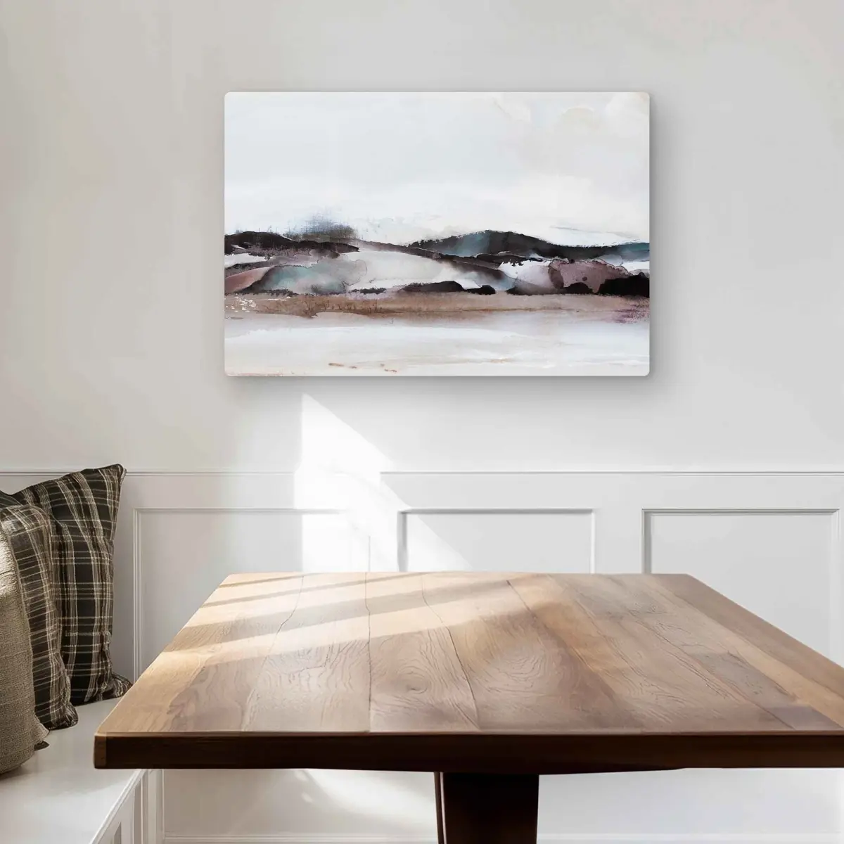 Begin Home Decor C1MP20306XEIA9 20 x 30 in. Watercolor Mountains Wall Art - Office Landscapes Metal Print Decor