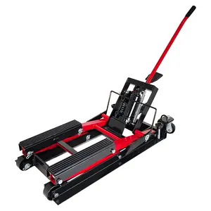 GARVEE Hydraulic Motorcycle Lift Jack, 1500 Lb. Capacity Scissor Lift Jack, Portable Motorcycle Lift Table with Foot Pad, 4 Wheels and Handle,4" to 15" Lift Range