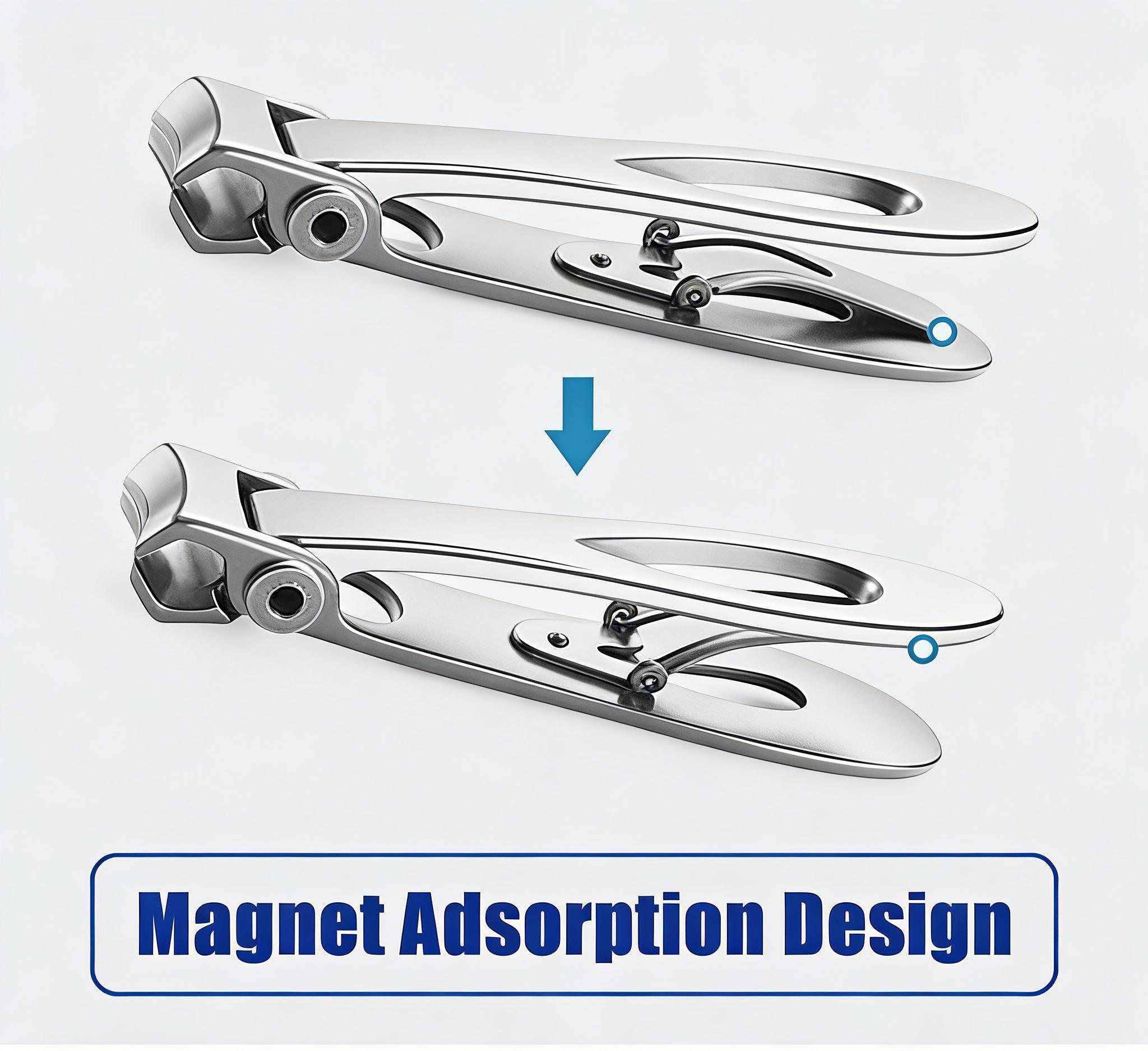 Senior-Friendly Extra Large Toenail Clippers | Oversized Wide Jaw Stainless Steel Nail Clippers for Thick Nails