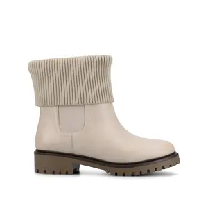 ISABEAU CHELSEA BOOTS IN WIDE - Bone