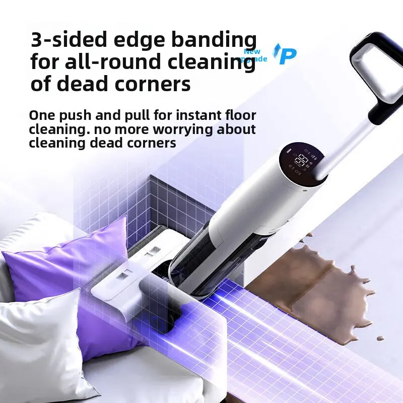 CLEERA Flagship Upgrade T30 Cordless Wet Dry Vacuum Cleaner 18KPa Suction 180° Lie-Flat 40Min Runtime Anti-Wrap Brush LED Display 550mL Tank