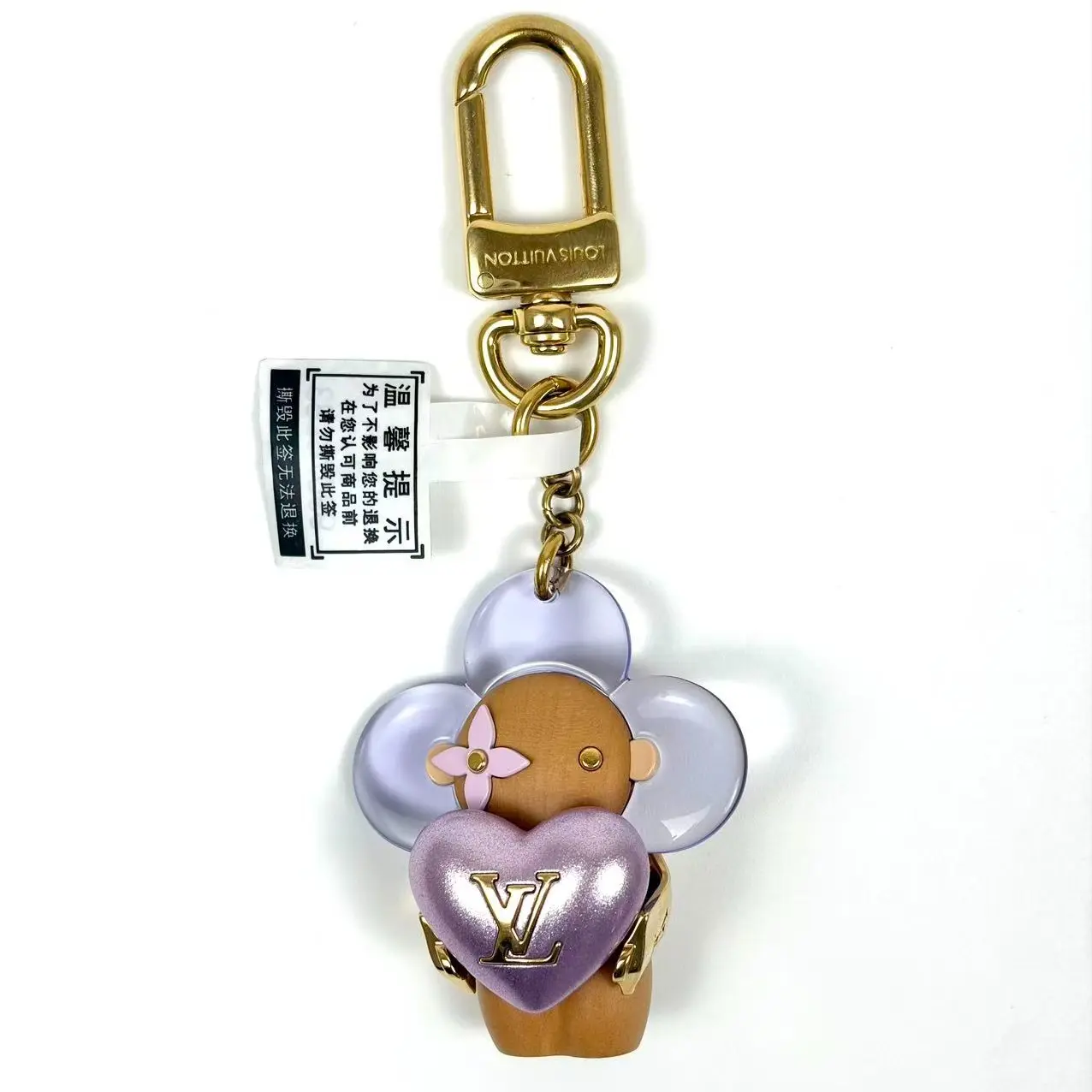 Pre-owned Louis Vuitton metals Bag Accessories LV Vivienne Bag Charm, Pre Loved Accessory