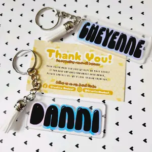 Customized Name Acrylic Name Keychain