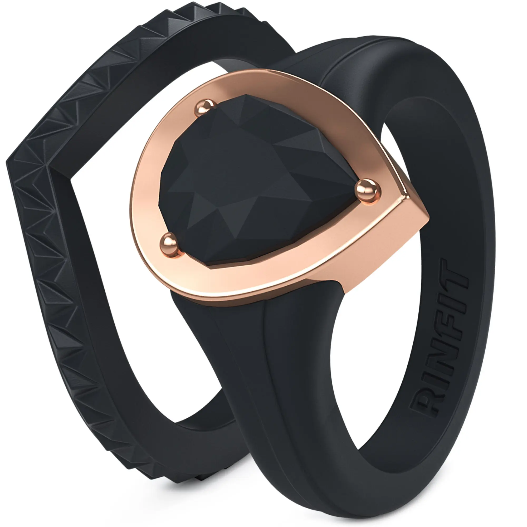 Black Metal Light Rose Gold