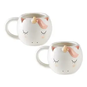 Design Imports Unicorn Ceramic Mug Set of 2 Design Imports Unicorn Ceramic Mug Set of 2