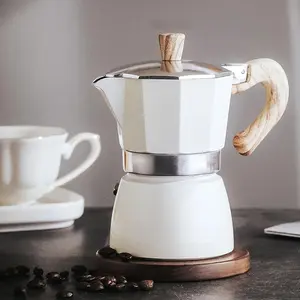 Stovetop Espresso Maker - Moka Pot 6 Espresso Cups - Percolator Coffee Maker for Classic Cuban & Italian Style Espresso - Portable Coffee Maker for Camping