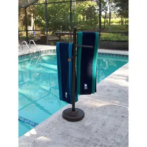 212 MAIN Portable 3-Bar Adjustable Bars Towel Tree - Bronze Finish, Plastic, 50 In, Suitable for Indoor/Outdoors