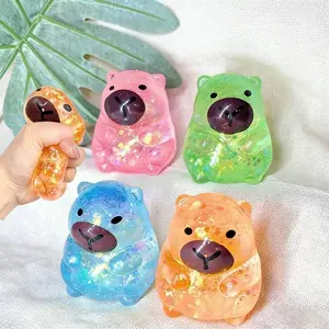 Cute Capybara Maltose Pinch & Happy Dolphin Pinch Slow-Rebound Stress Relief Toy, Fun Interactive Design, Perfect Gift for Kids & Adults
