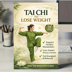 Tai Chi for Seniors Aged 60+, 21-Day Progressive Plan, Daily 15-Minute Practice, Easy-To-Follow Routine, Healthy & Wellness Exercise