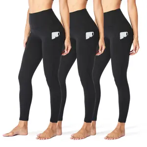 Showitty 3 Pack High Waisted Yoga Pants Winter Warm Workout Leggings