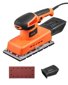 1/2 Sheet Sander, 320W Motor, Up To 12000 RPM Orbital Finishing Sander for Woodworking, 1/2 Sheet Pad Compatibility, Ergonomic Lightweight Design, Dust Collection Bag, Tool-Free Sanding Pad Change, Ideal for Finishing