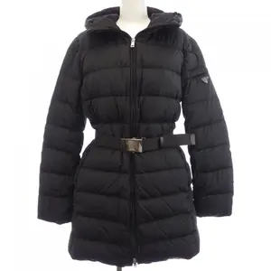 Pre-owned PRADA Nylon Small Leather Goods Down Coat