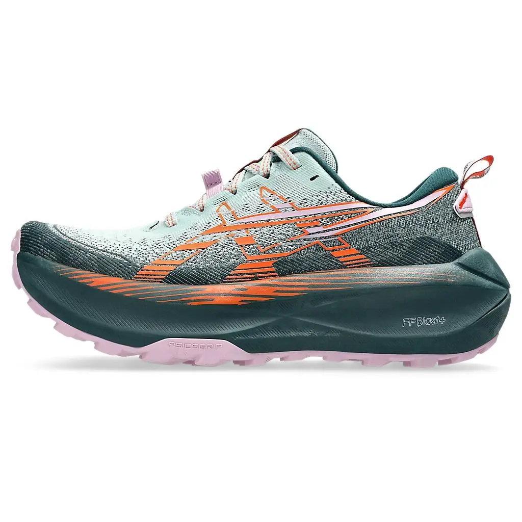 Women's ASICS Trabuco Max 4 Casual Trainers - Cold Moss Nova Orange, Low Top, Lace-Up, Comfortable Sole, Casual Wear, Style 1012B769-400, Laces Casual Trainers